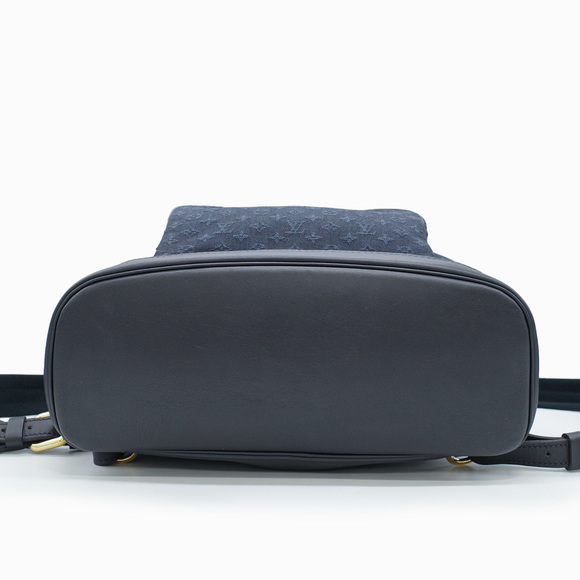 Louis Vuitton Montsouris GM Bag Pack Rucksack Monogram Mini Tst Blue Navy - Picture 4 of 7